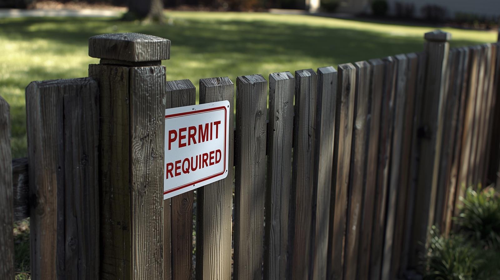 =Fence installation in Poplar Grove IL showing property lines and permit requirements.