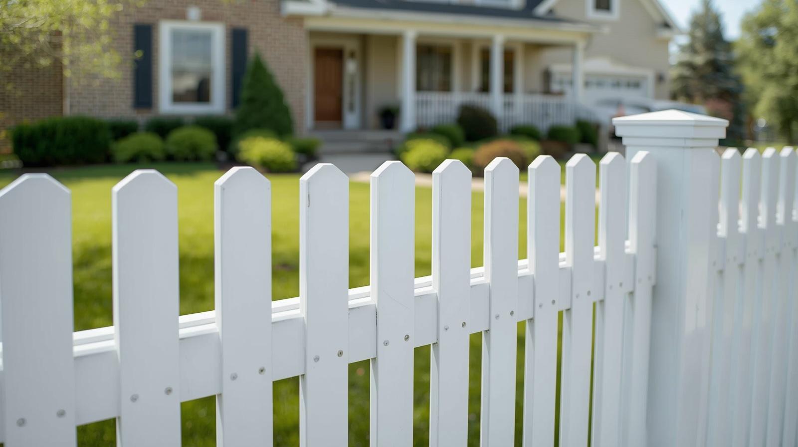 Affordable residential fence options installed on property in South Beloit IL.
