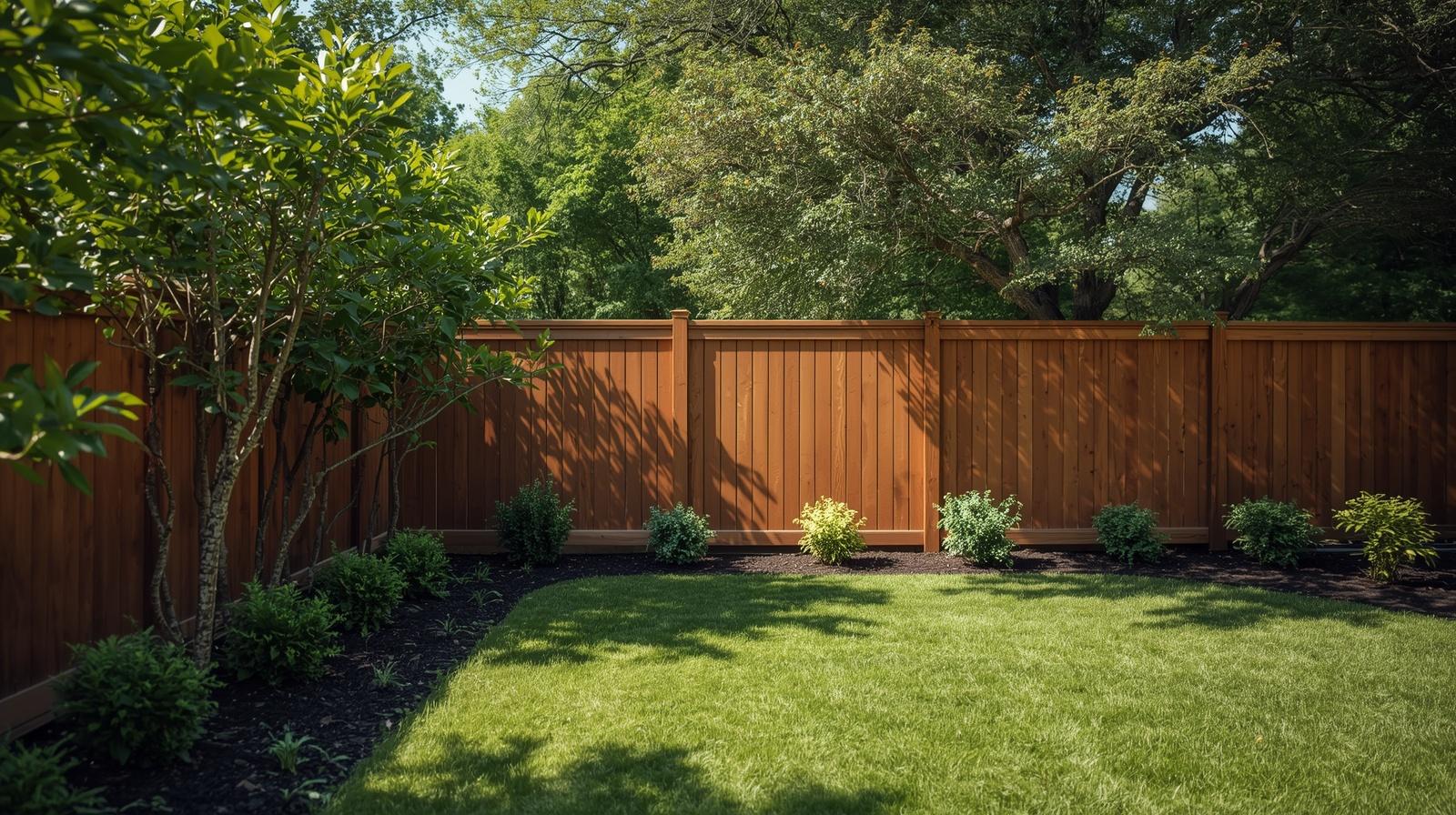 Backyard privacy fence installation and design ideas in Byron IL.
