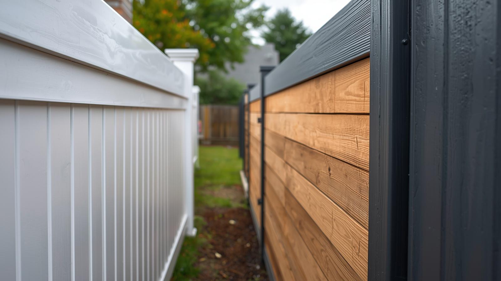 Low-maintenance fence installation on residential property in Oregon IL. Low-maintenance fence installation on residential property in Oregon IL.