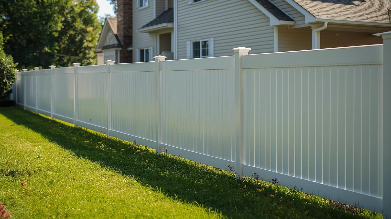 Privacy fence installed around a backyard and side yard in Clinton WI.