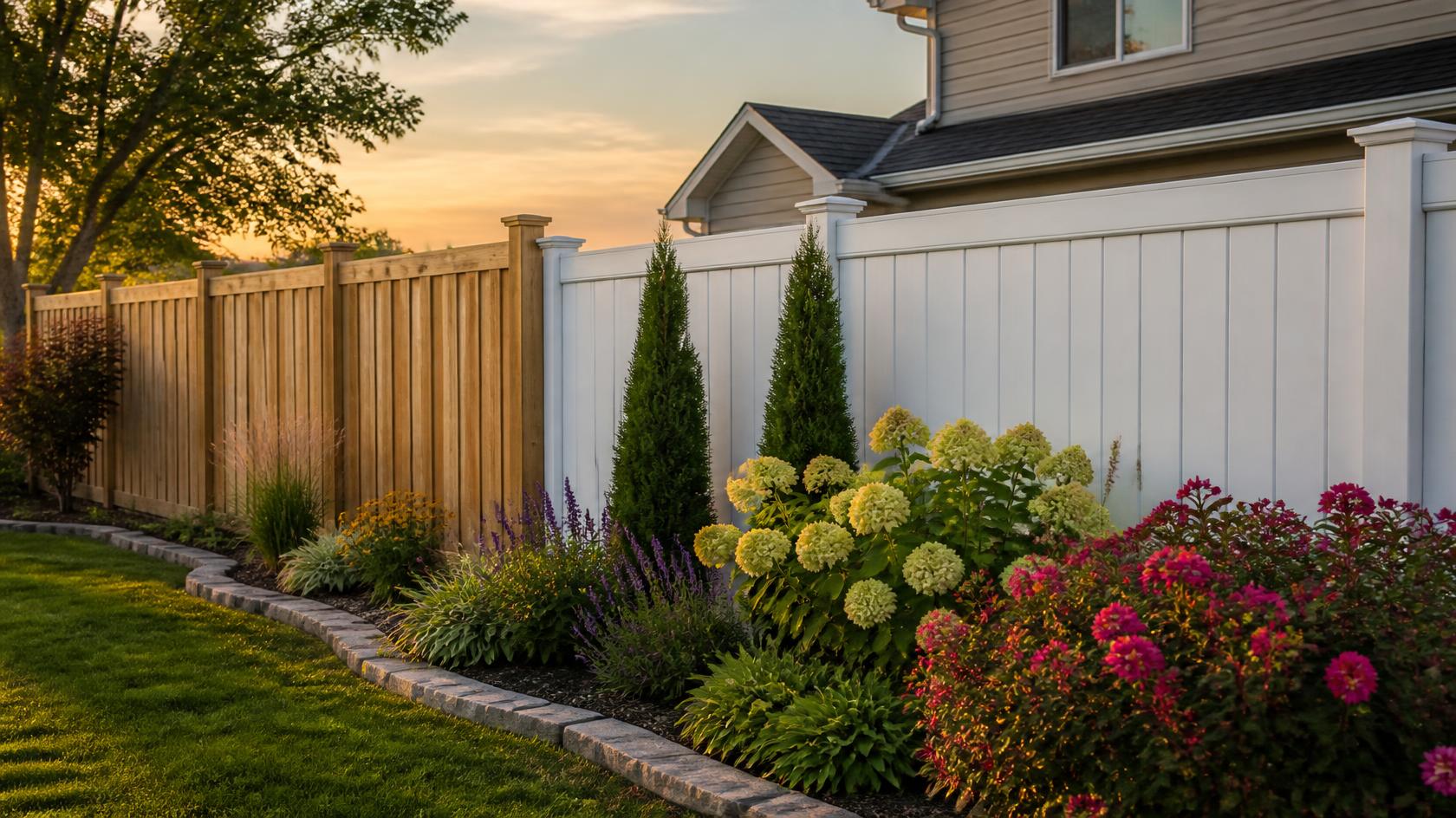 Residential fence options for homes and yards in Hanover, WI providing privacy and security.