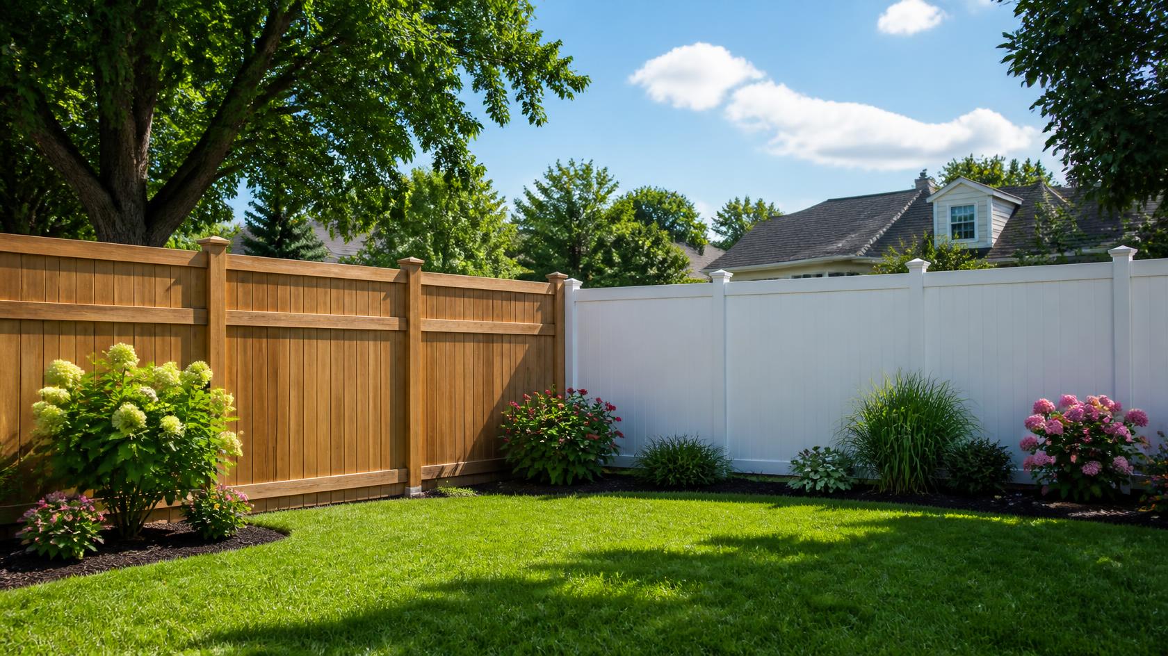 Residential wood and vinyl fencing options in Beloit, WI compared for backyard style, maintenance, and durability.