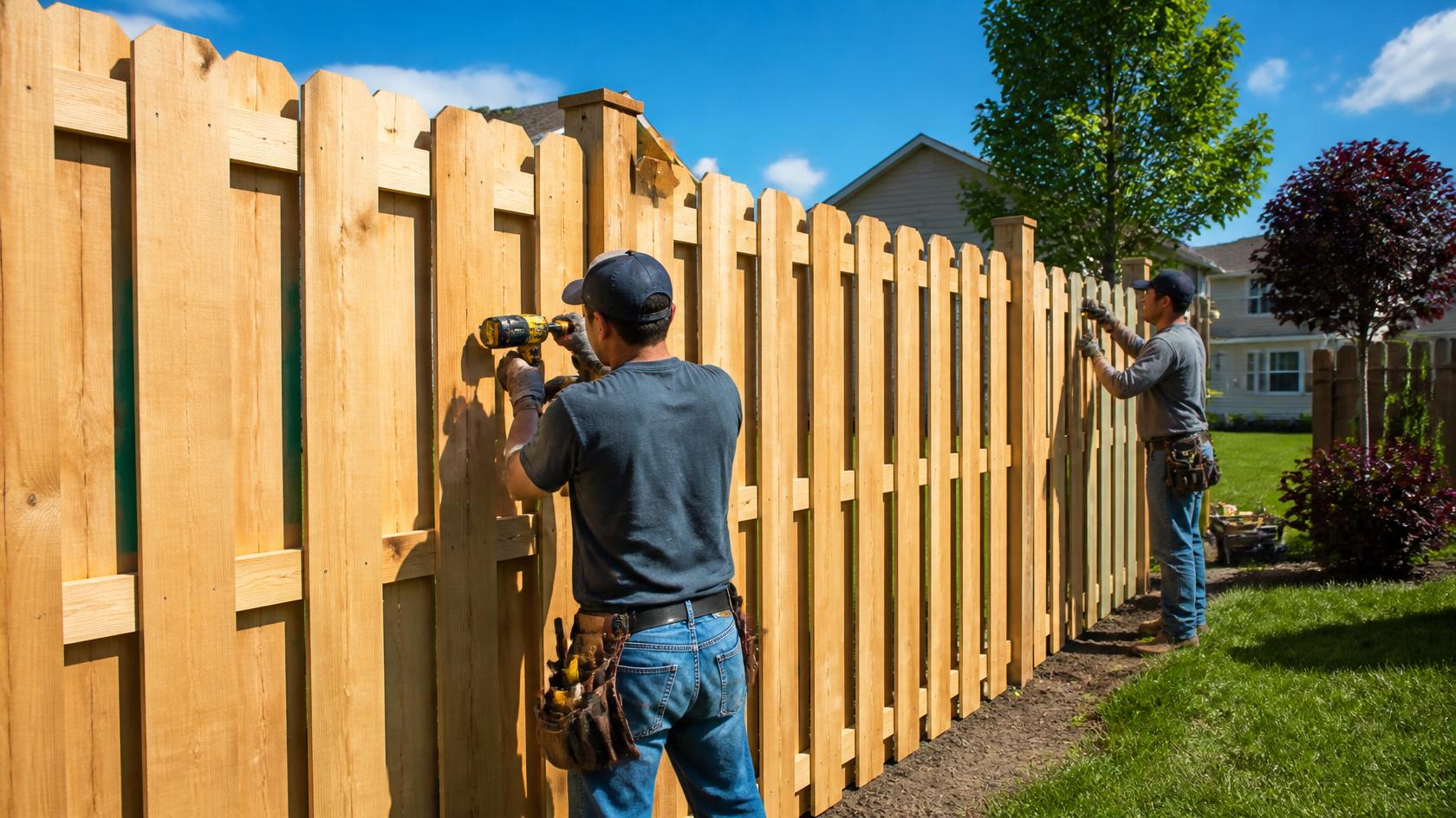 Wood fence installation at a residential property in Poplar Grove, IL with attention to style, layout, and long-term maintenance. Wood fence installation at a residential property in Poplar Grove, IL with attention to style, layout, and long-term maintenance.