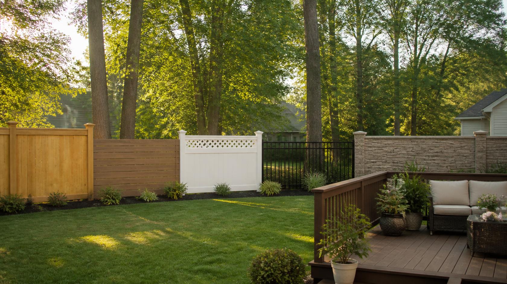 Privacy fencing in Milton, WI creating a secure and comfortable backyard space for homeowners and pets.