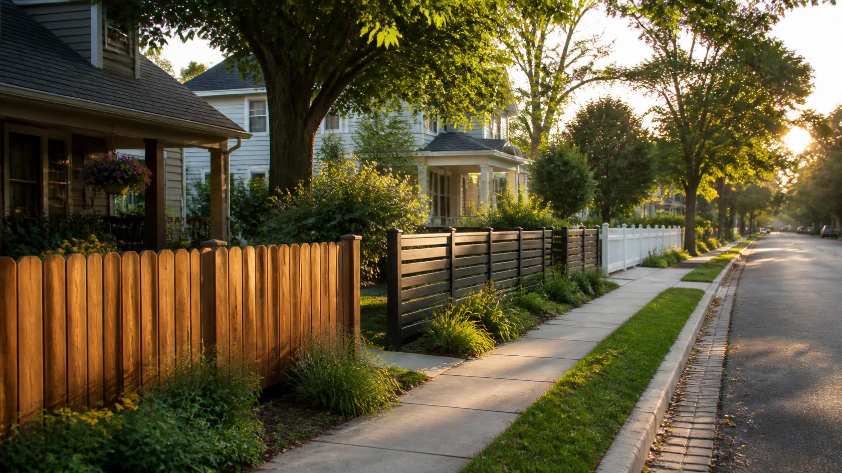 Residential fence styles in Evansville, WI offering homeowners options for privacy, security, appearance, and property needs.