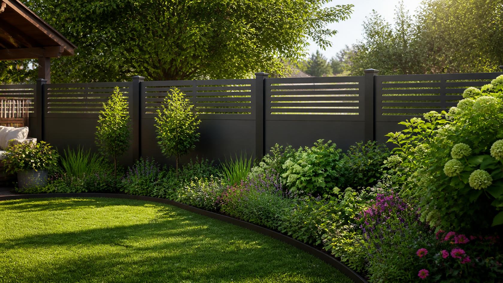Privacy fencing around a residential yard in Loves Park, IL with options suited to both small and large outdoor spaces.