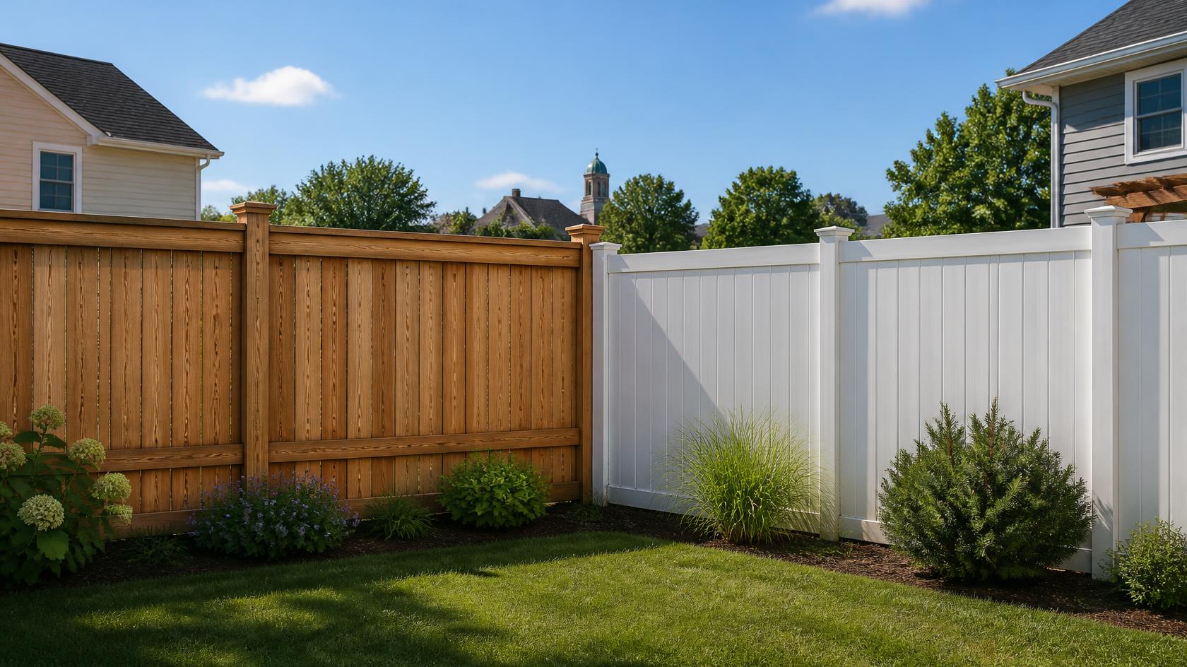 Wood and vinyl fencing in Beloit, WI compared for appearance, maintenance, durability, and residential property needs.