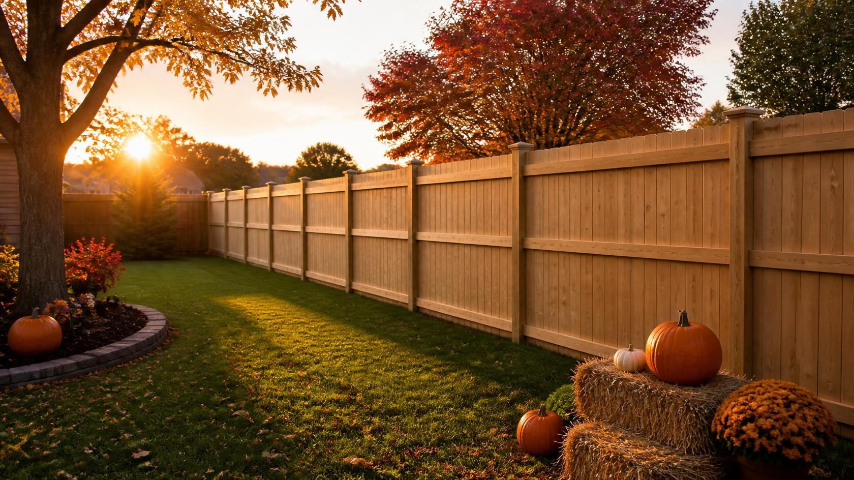 Wood fence installation in Belvidere, IL being planned for fall with attention to yard preparation, property layout, materials, and scheduling.