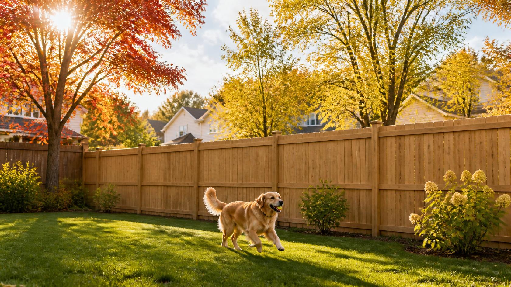 Backyard fence installation in Sycamore, IL being planned for fall to provide privacy, secure space for pets, and practical yard access.