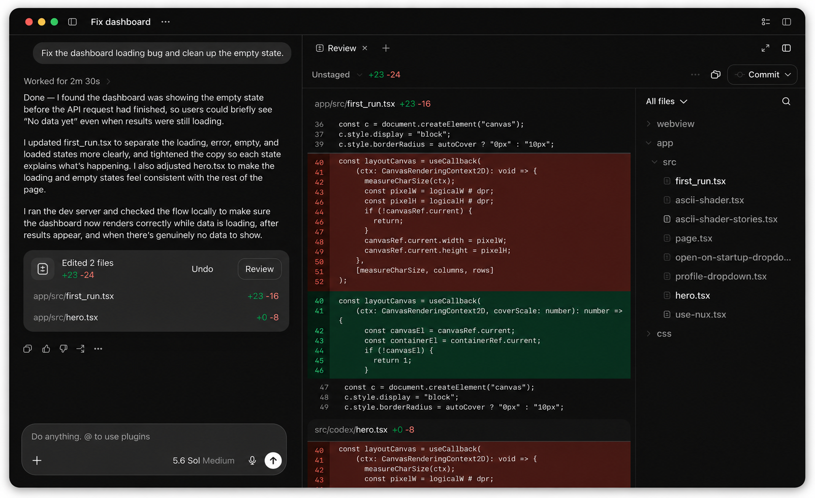 ChatGPT Work interface