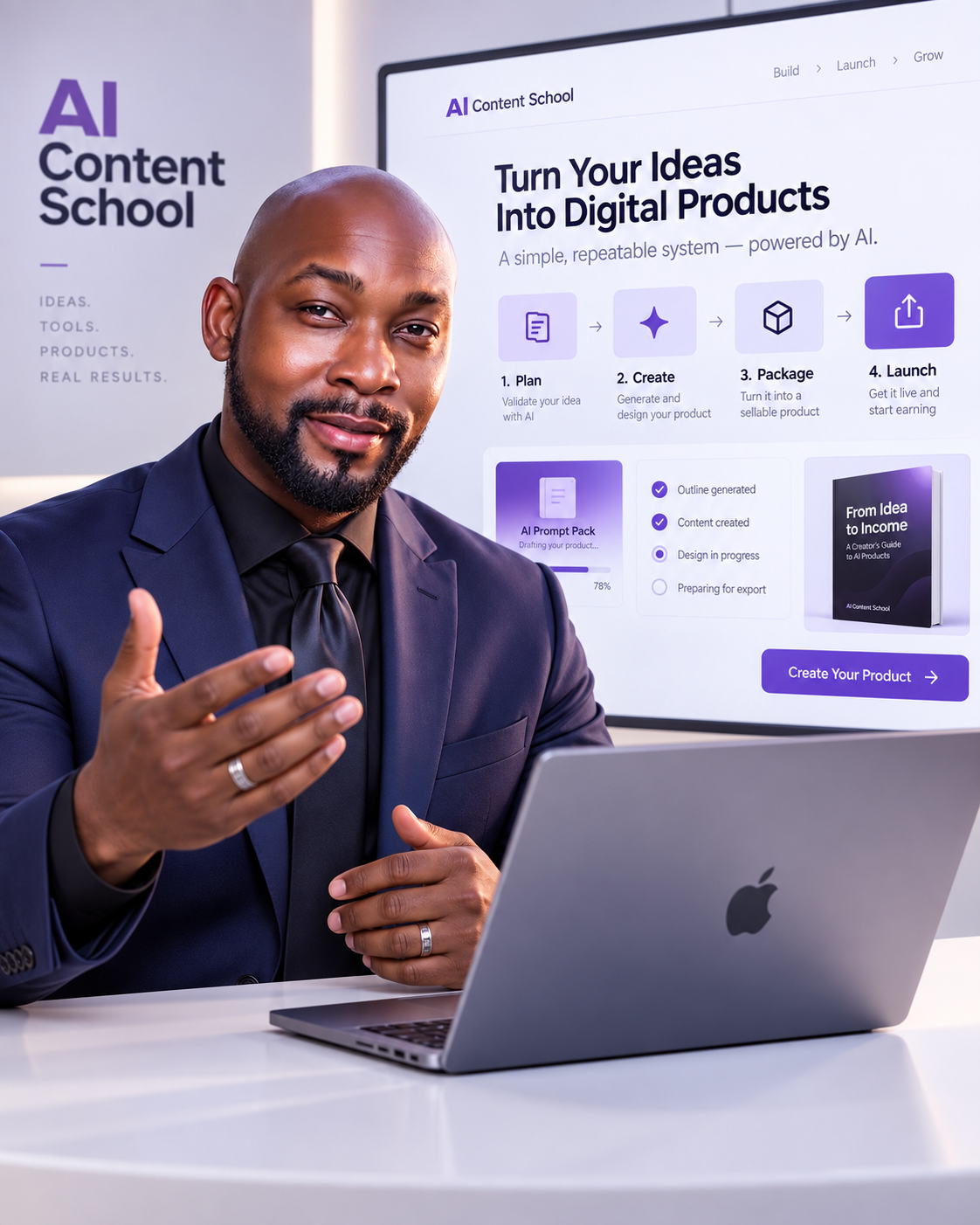 Mike Wayne, founder of AI Content School