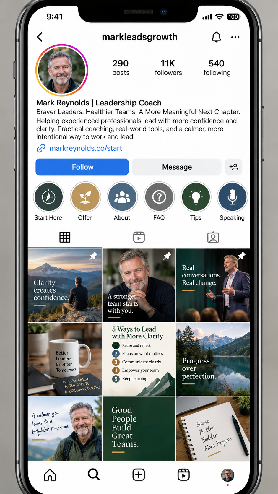 Made-over profile screenshot