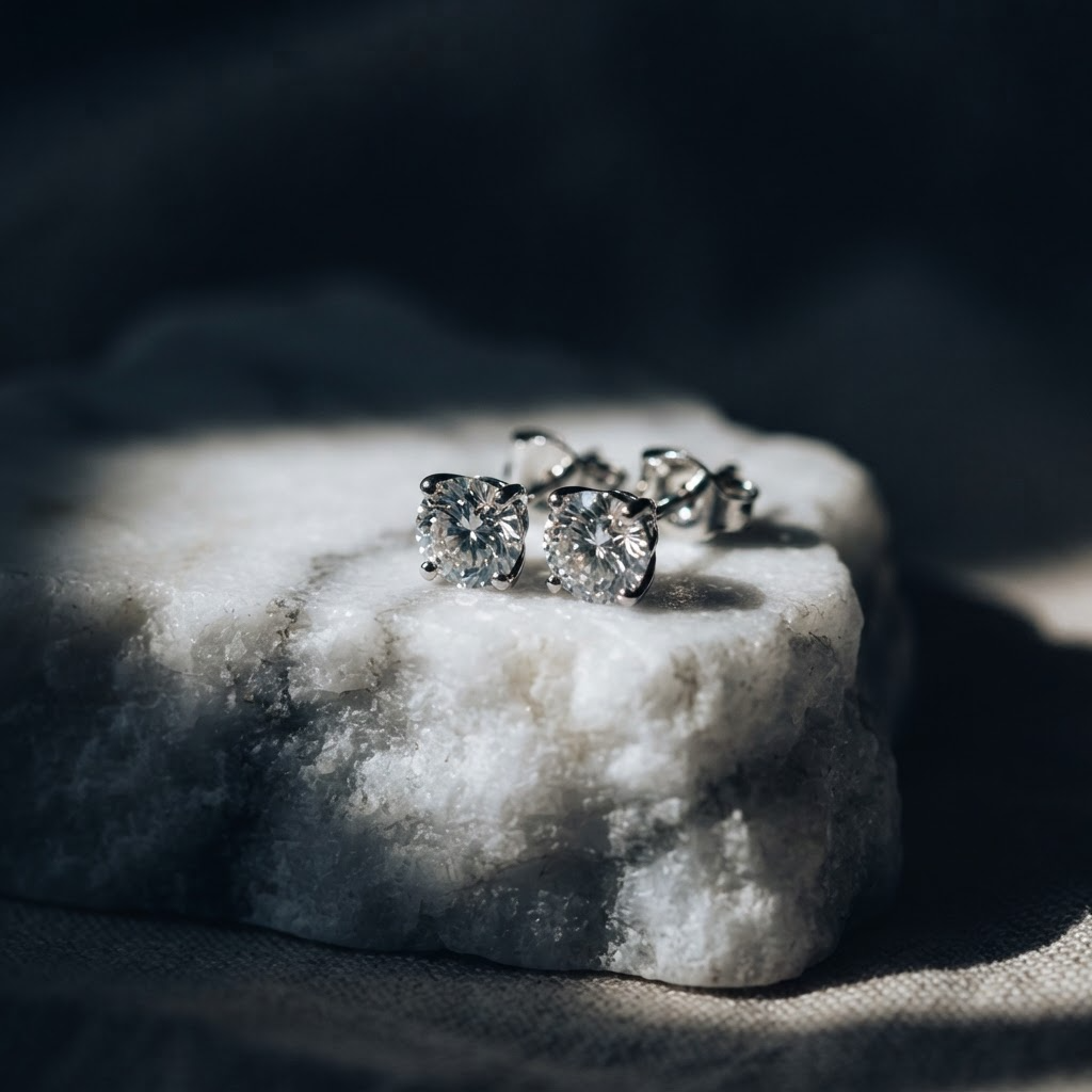Diamond Stud Earrings