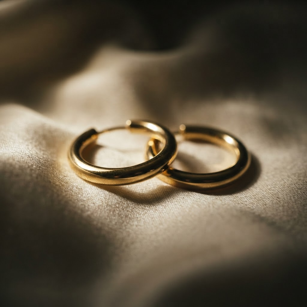 Golden Hoop Earrings