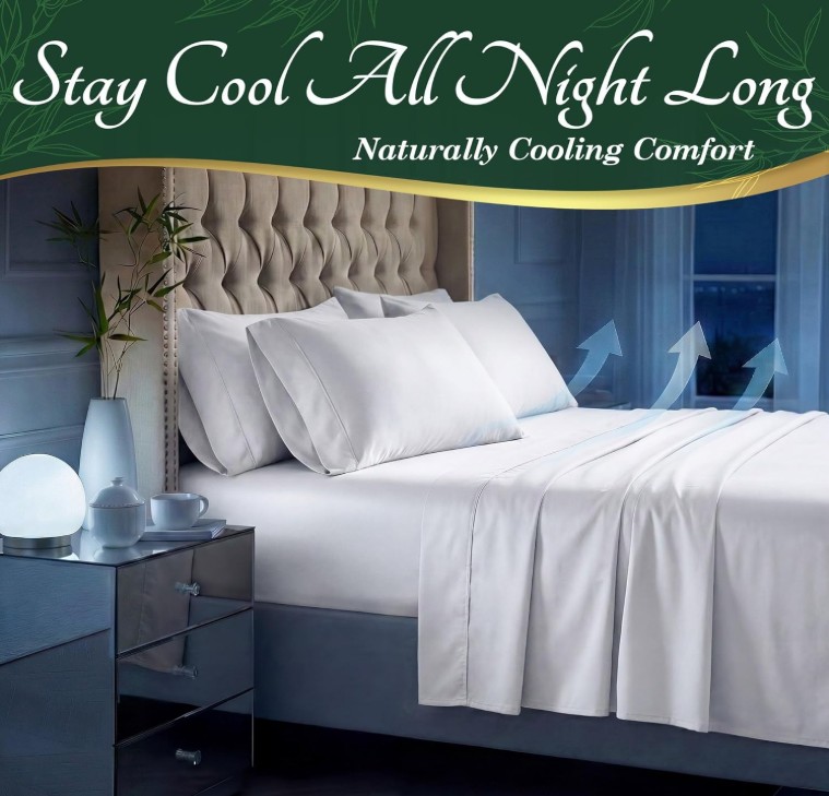 bamboo cooling sheets for menopausal women