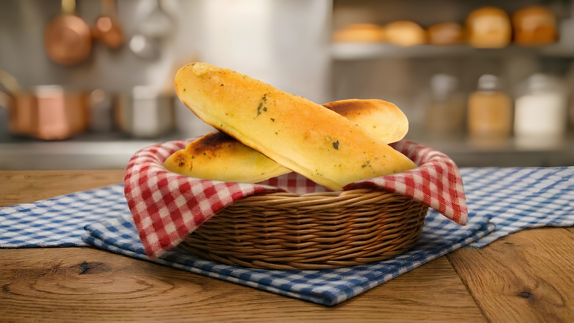 Trays of partial-bake rolls