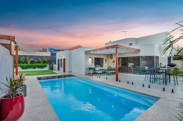 Poseidon Pools CQ completed backyard swimming pool in Central Queensland