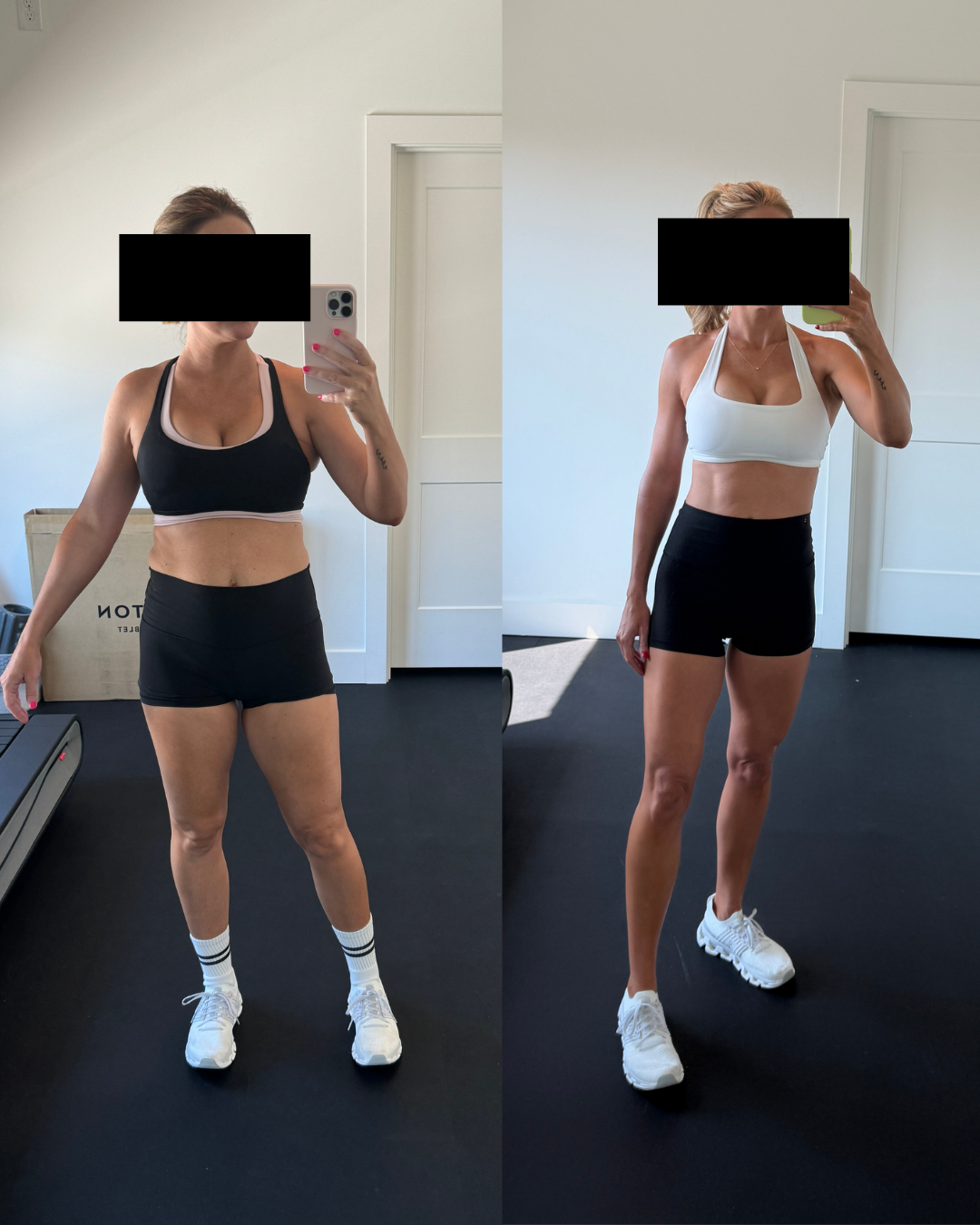 Member strength progress before and after at The Barbell Club