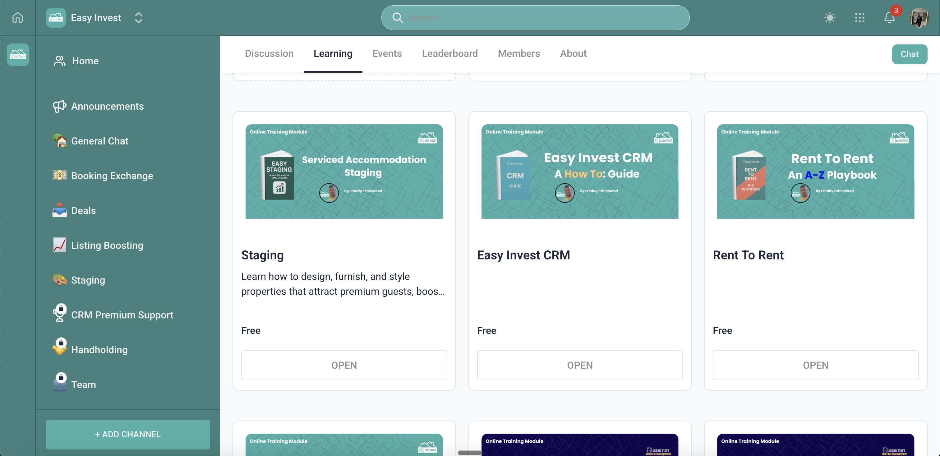 Easy Invest Community Portal
