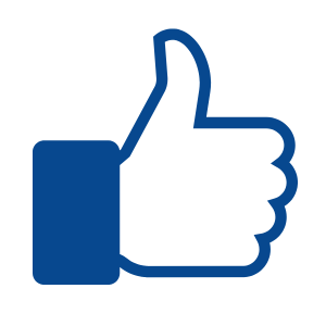 Facebook ads Blue thumbs up icon representing approval and success. Demonstrates the importance of Facebook and Instagram ads in generating leads and getting more clients for local businesses