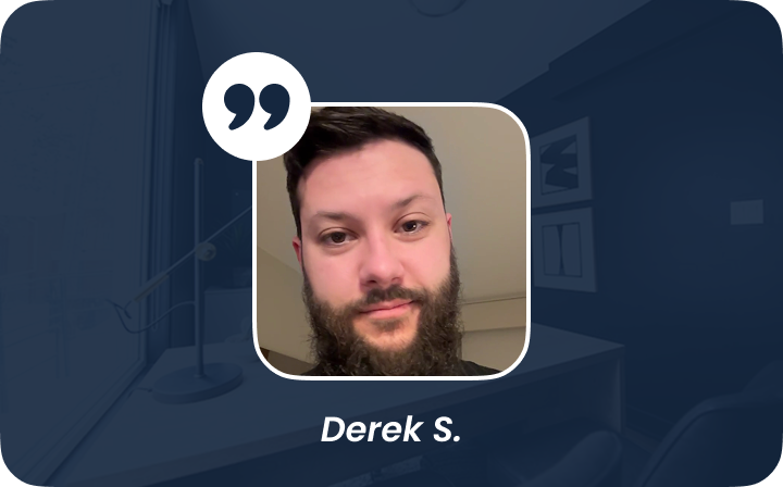 Derek S., real estate testimonial