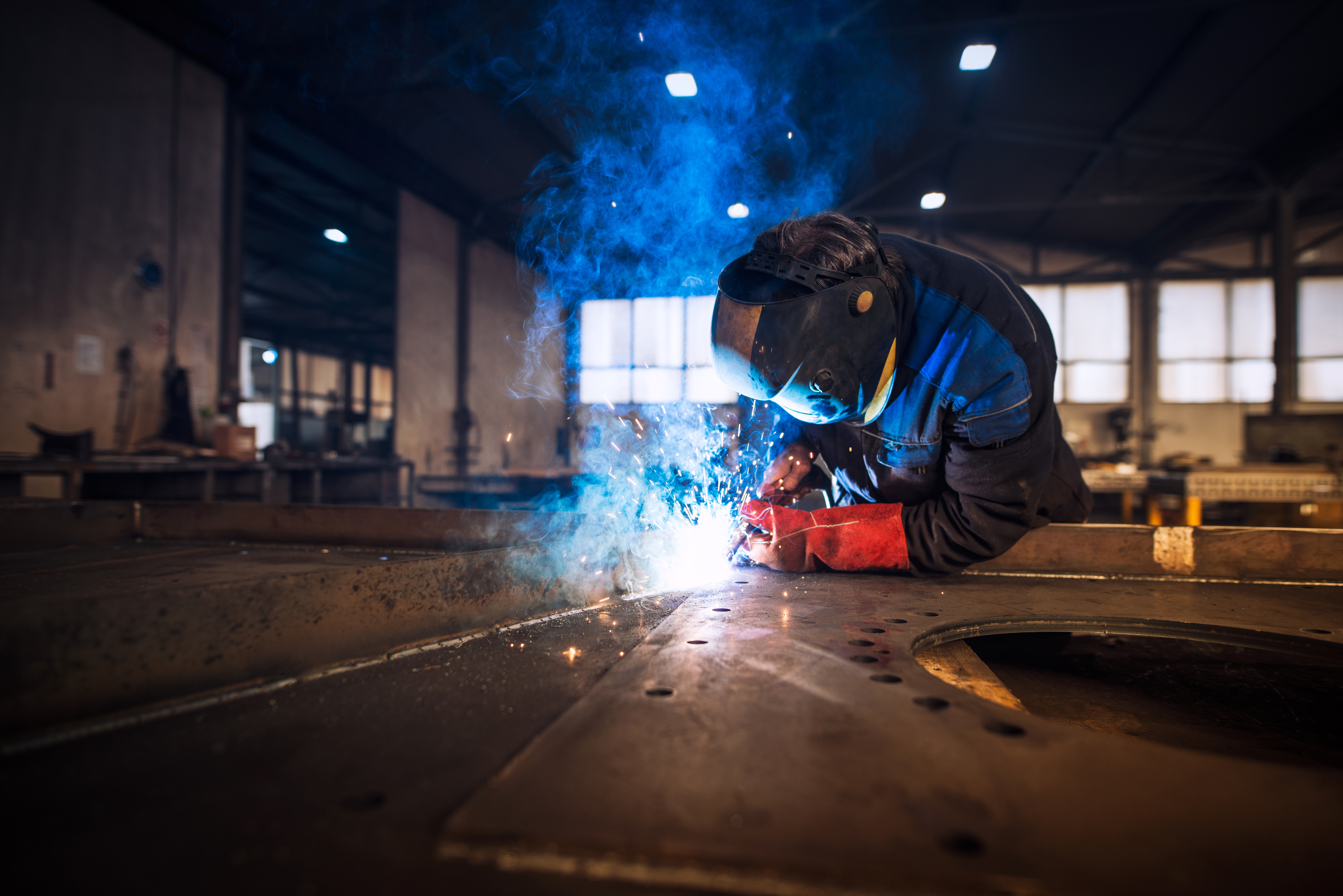 Welder working