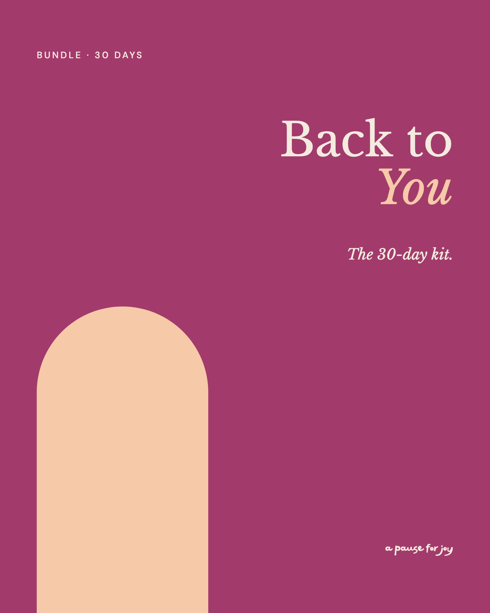Back to You 30-Day Kit cover
