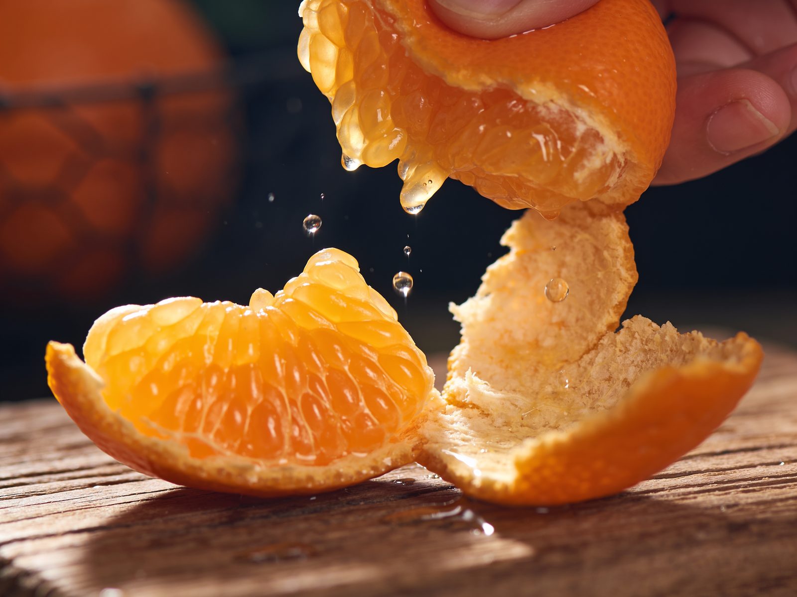 Juicy kinnow segment showing the famous Sargodha sweetness