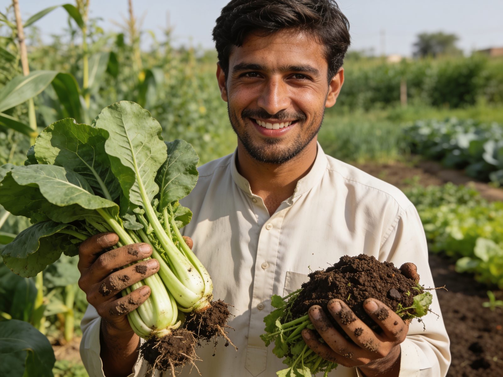 KK Farm harvest — healthy vegetables grown in living soil