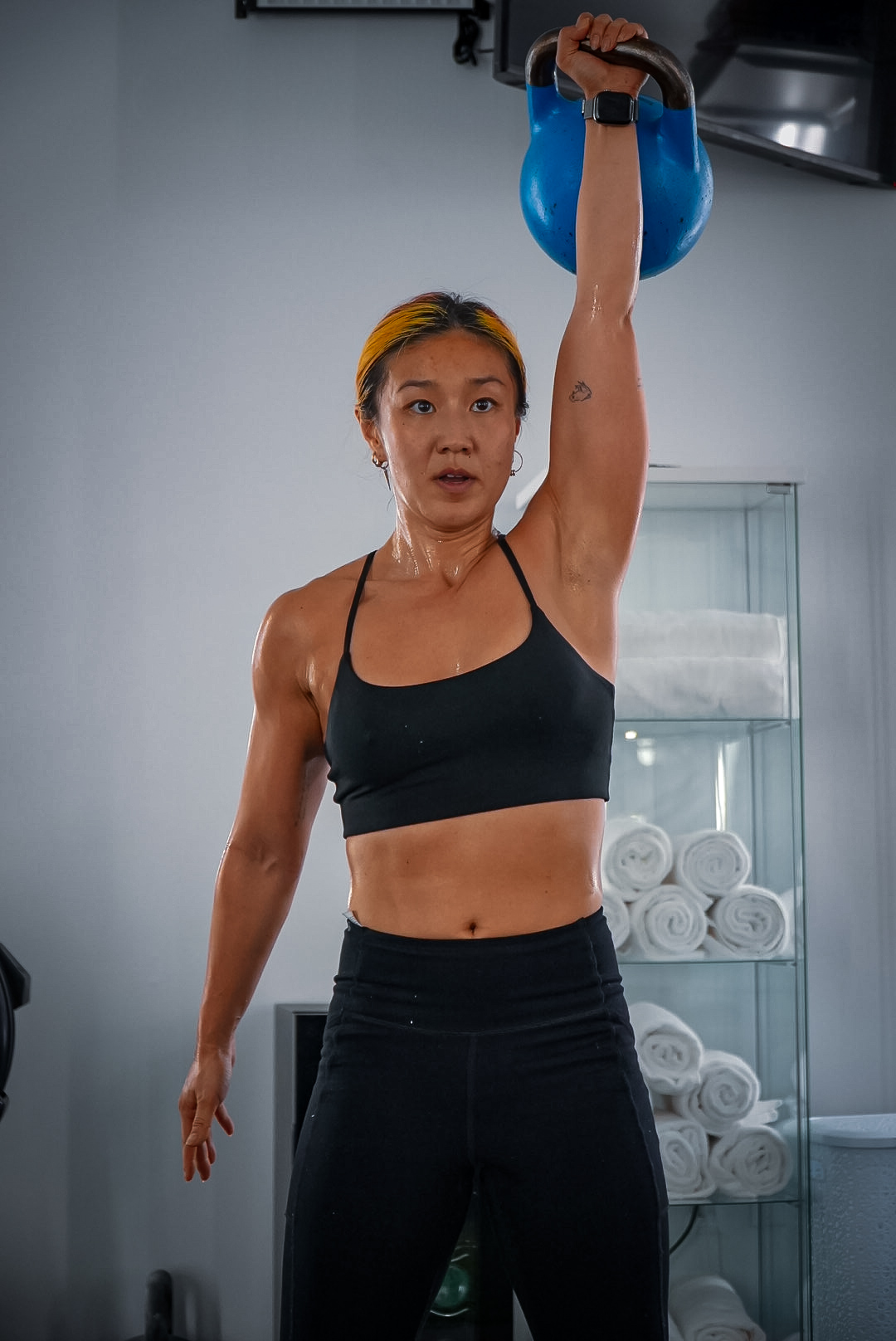 Kettlebell overhead press
