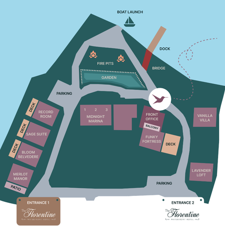 Map showing Oregon Coast cabins on a lake at Siltcoos Lake, 10 minutes from Florence Oregon and 3 minutes from the Oregon Dunes Map showing Oregon Coast cabins on a lake at Siltcoos Lake, 10 minutes from Florence Oregon and 3 minutes from the Oregon Dunes