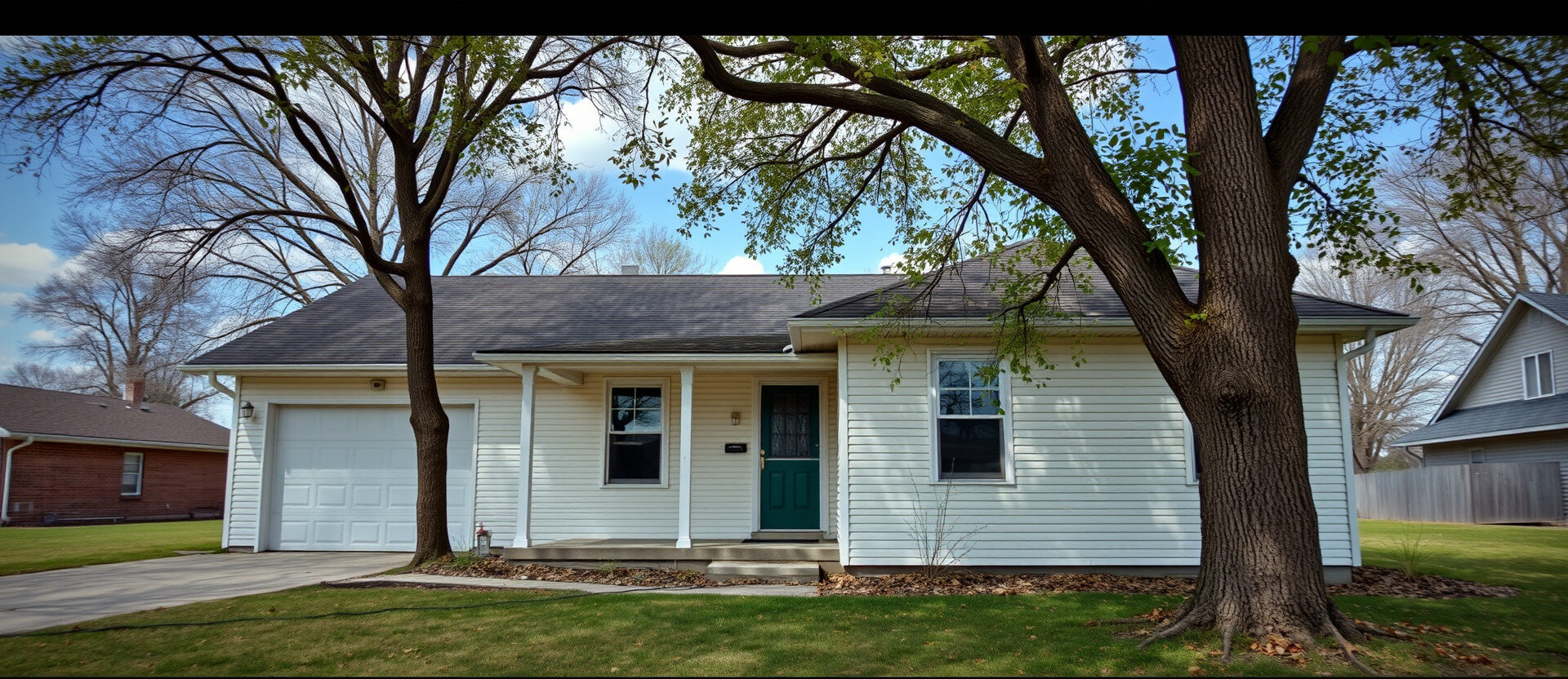 Golden-hour shot of a Round Rock single-family home