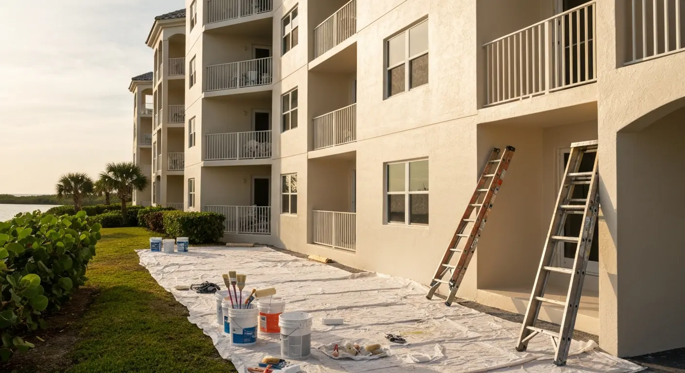 Condo building painting