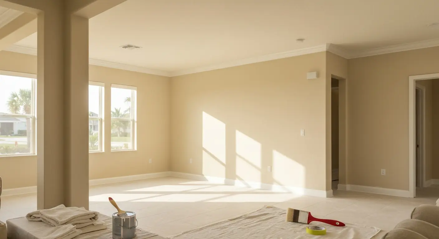 Interior painting of residential room in Satellite Beach