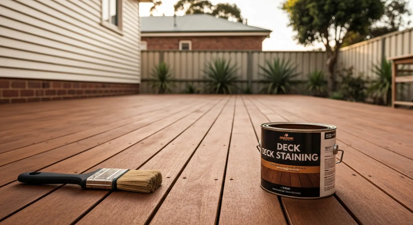 Deck staining West Melbourne