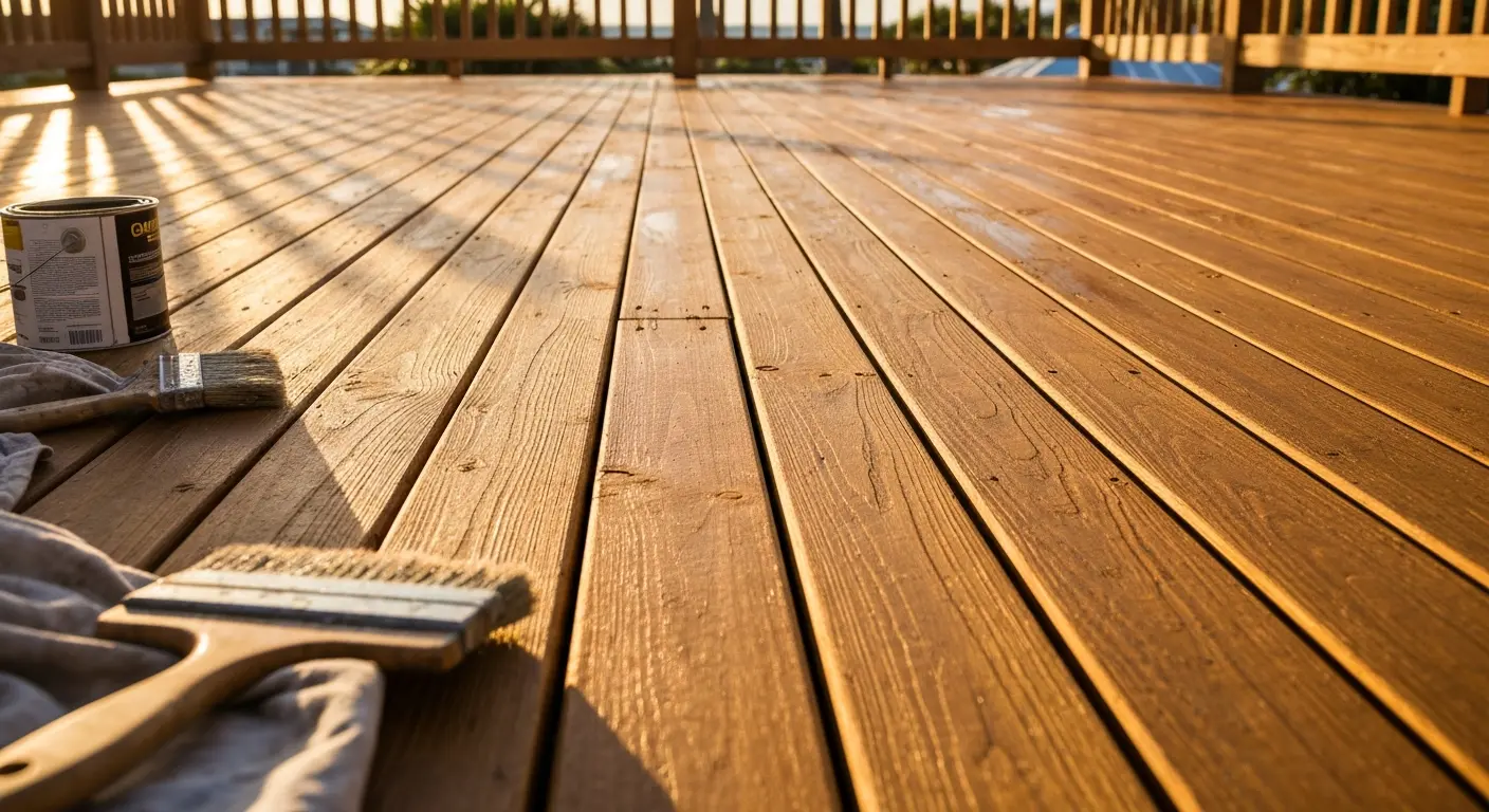 Deck staining project
