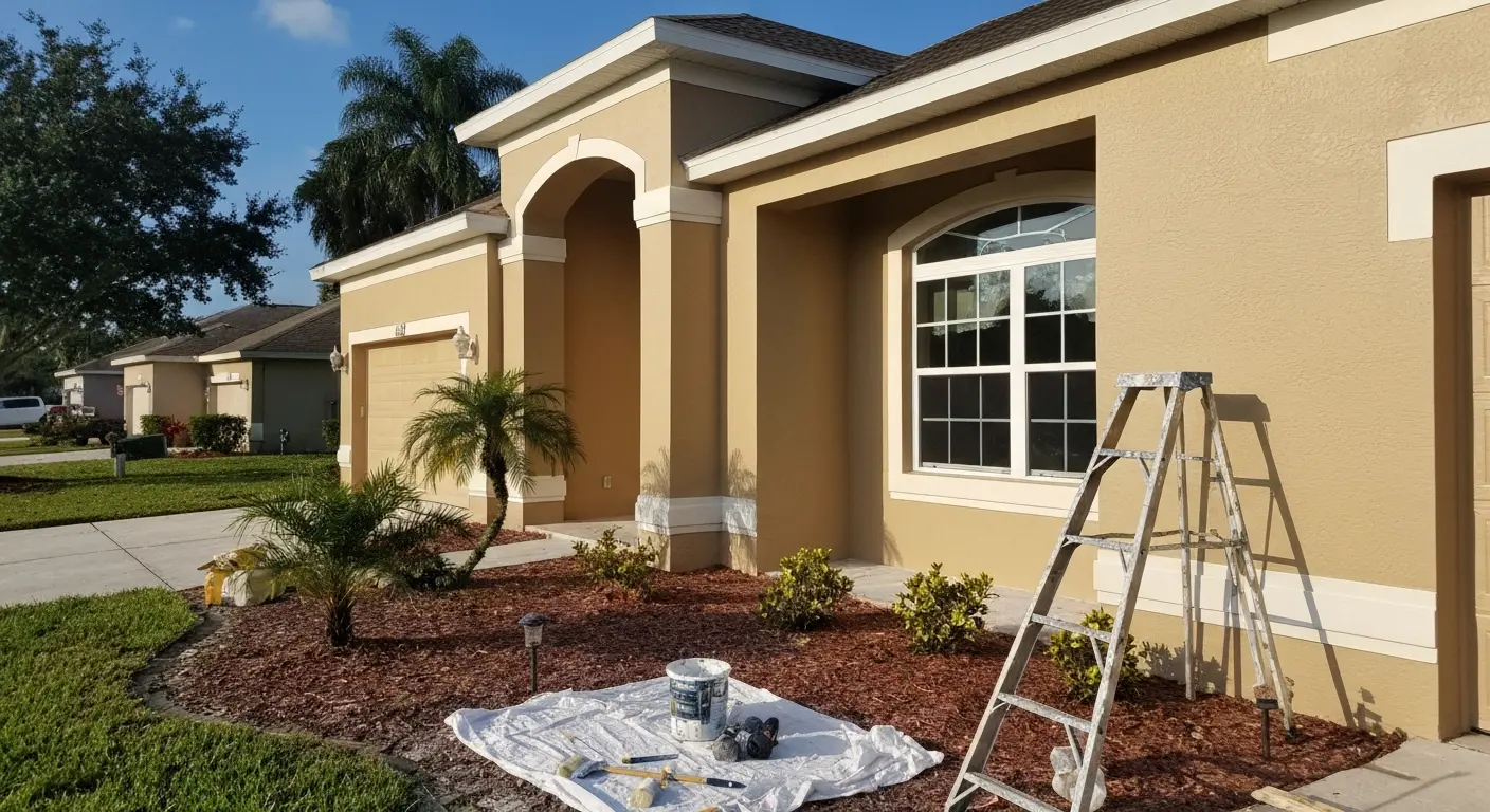 Exterior home painting project