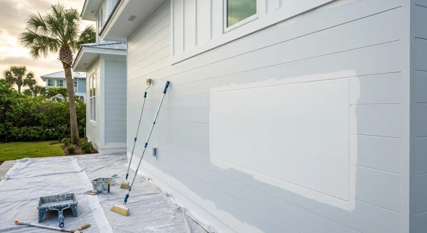 Exterior home painting project