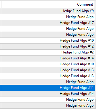 Hedge Fund Algo