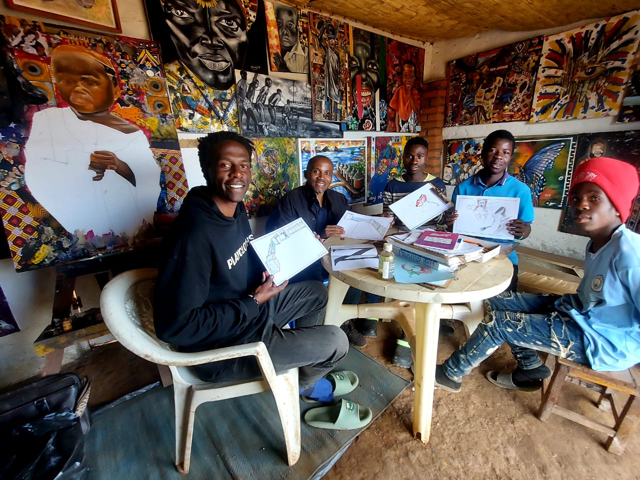 An art studio in Malawi