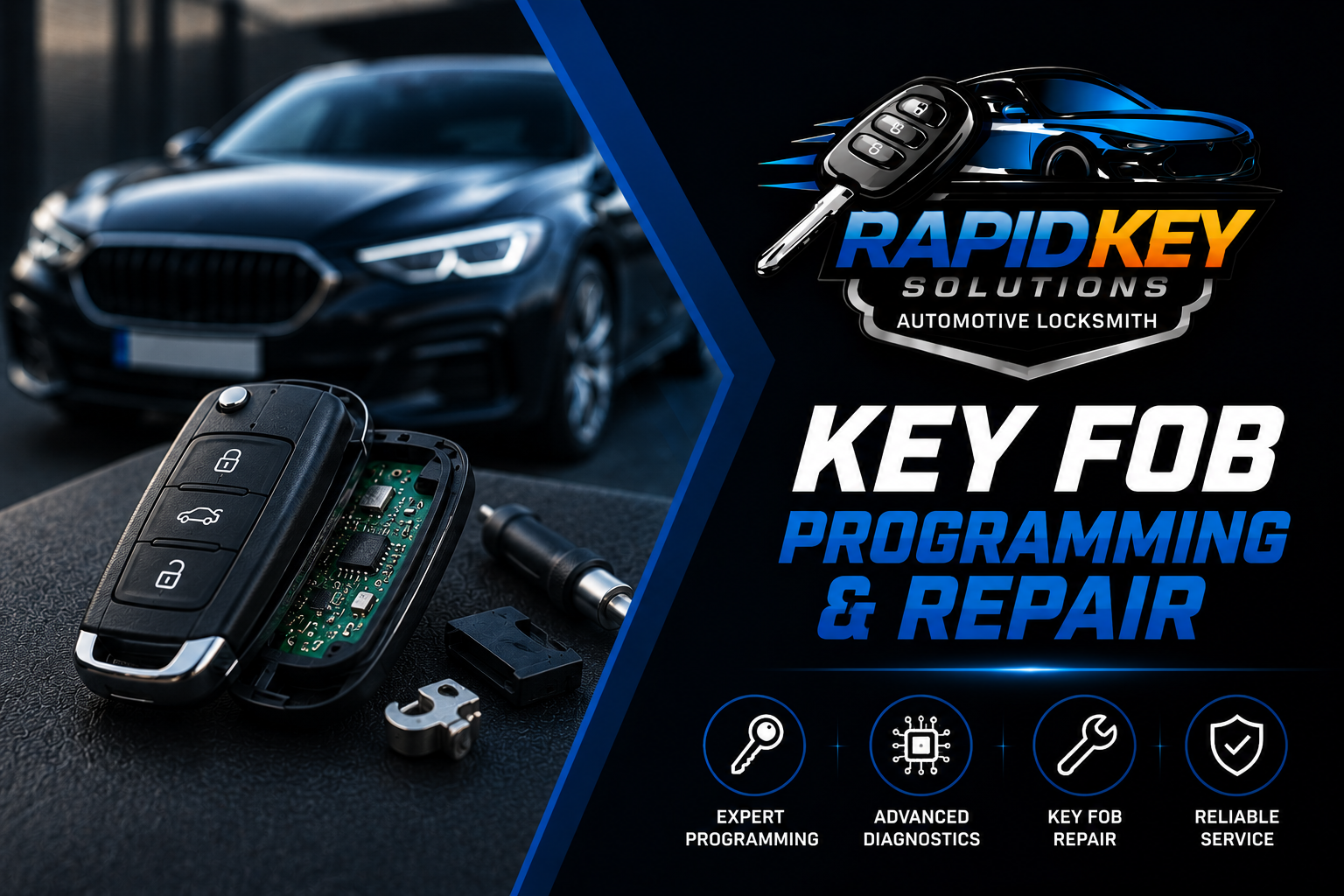 Car key fob programming and repair by Rapid Key Solutions