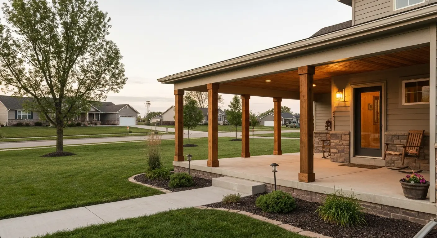 Covered porch project