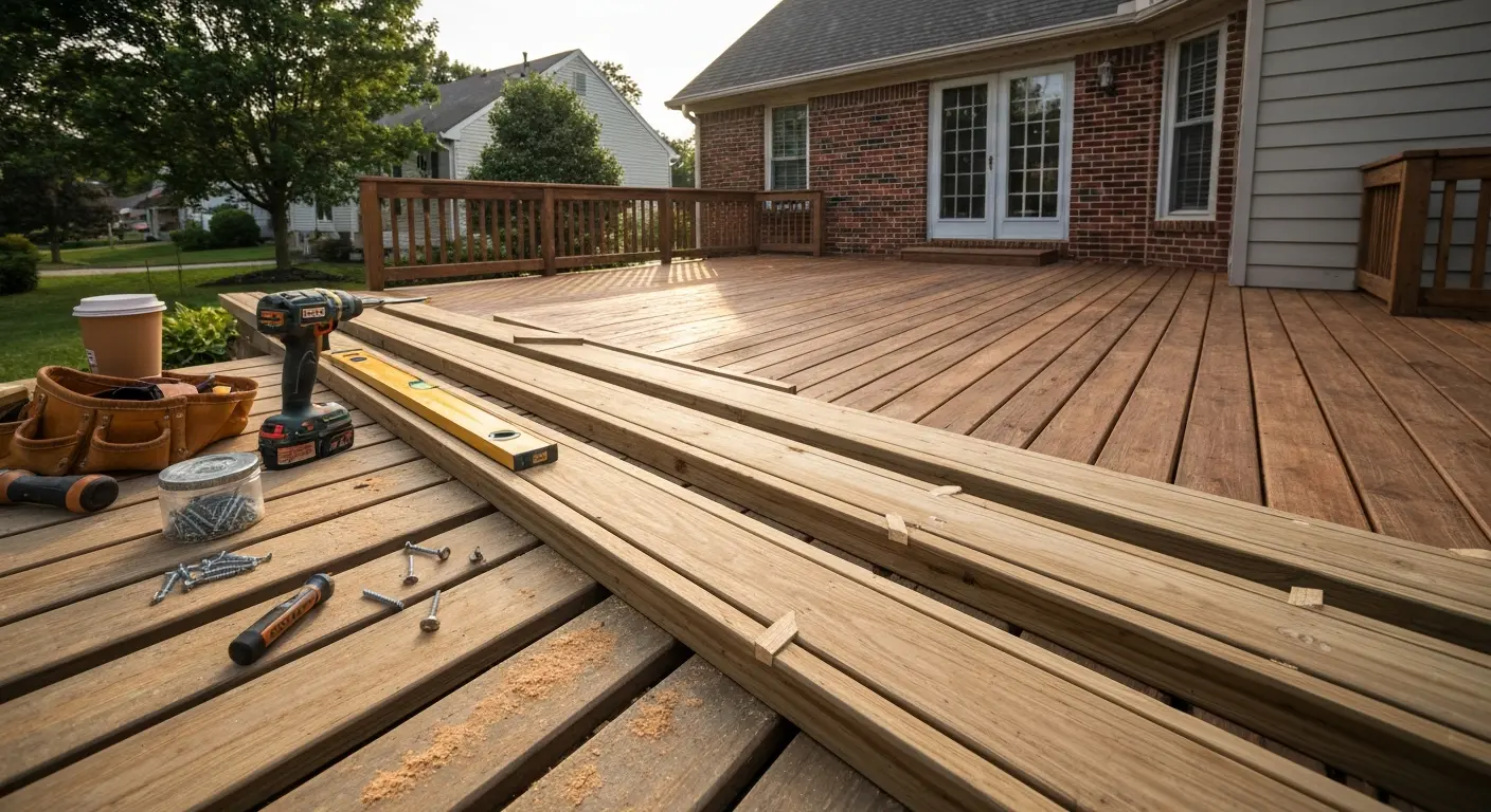 Deck repair work