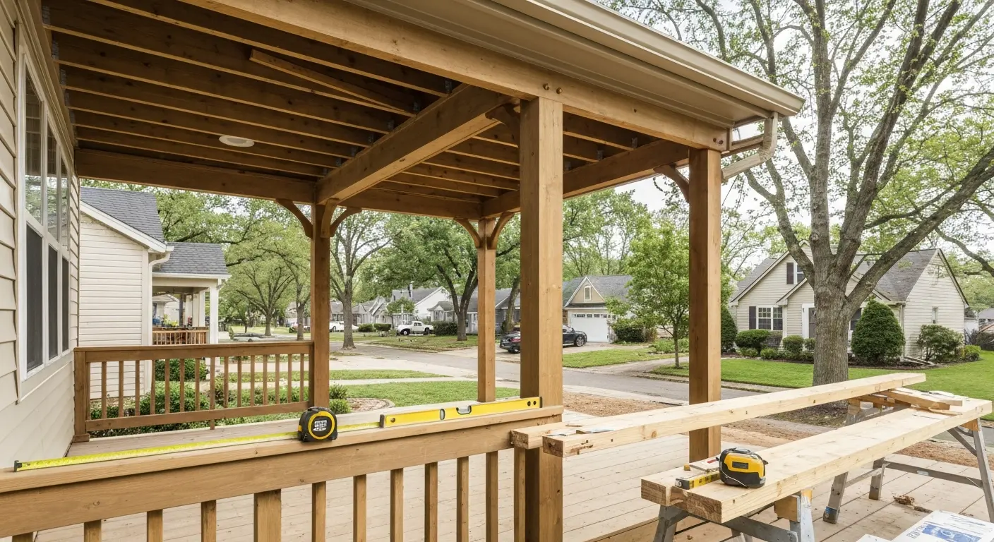 Covered porch project