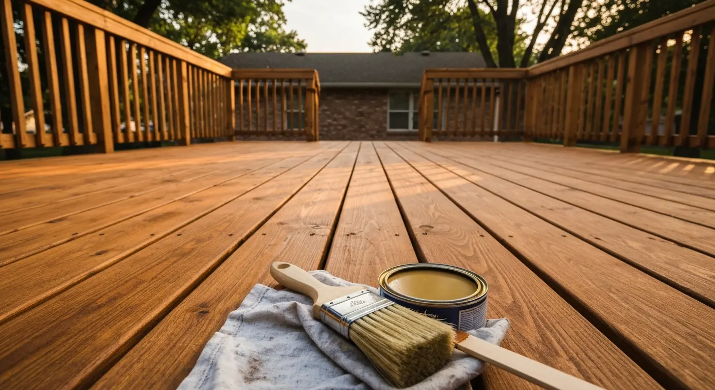 Deck staining service