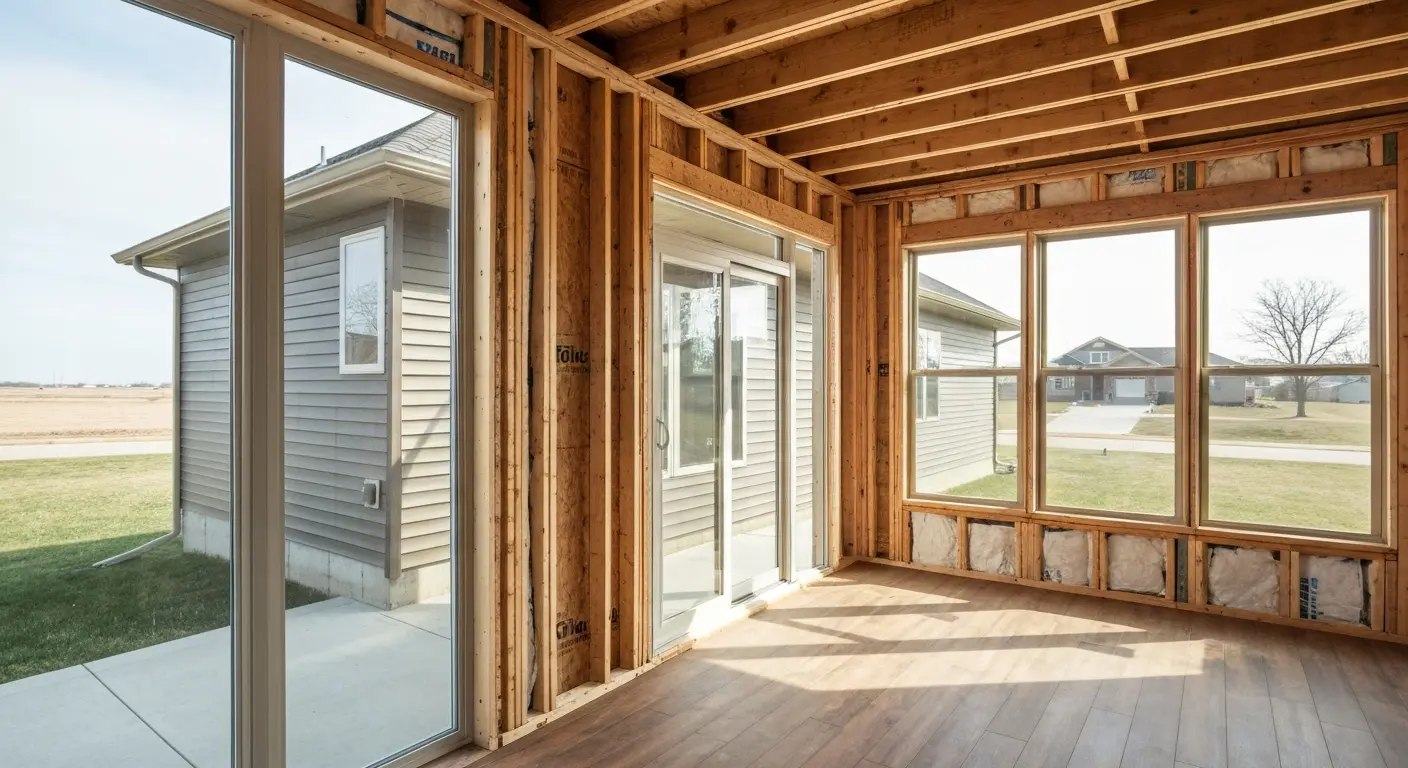 Enclosed 3-season room addition in Southwest Ankeny