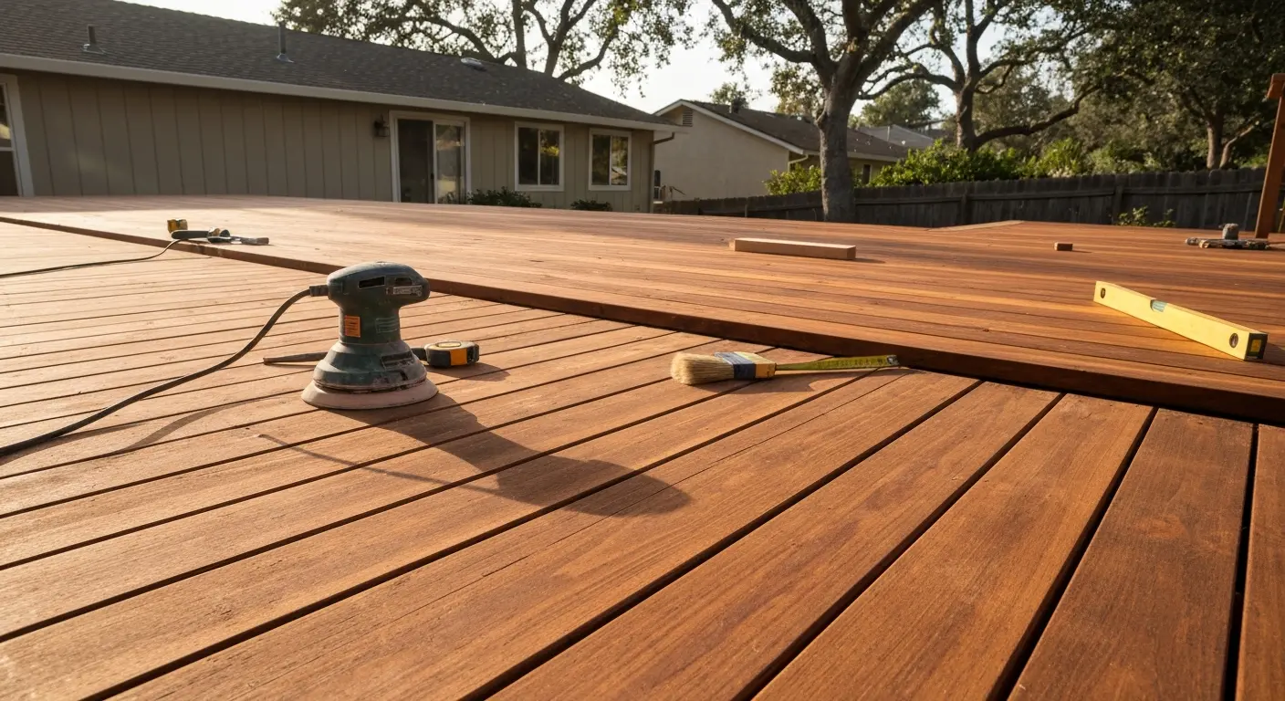 Deck restoration work