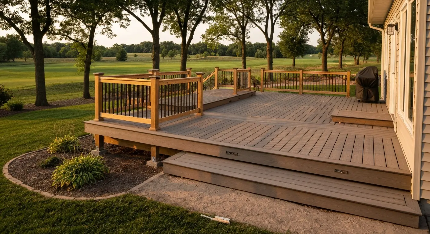 Custom deck in Waukee