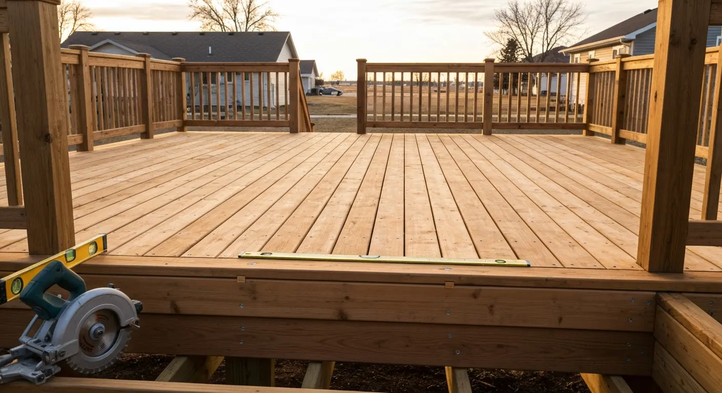Custom deck construction in Altoona